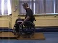 Wheelchair up a step Wheelchair up a step