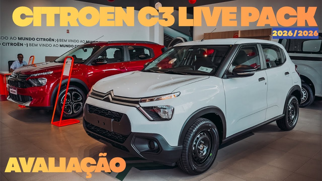 NOVO CITROEN C3 LIVE PACK 2026/2026 EM DETALHES
