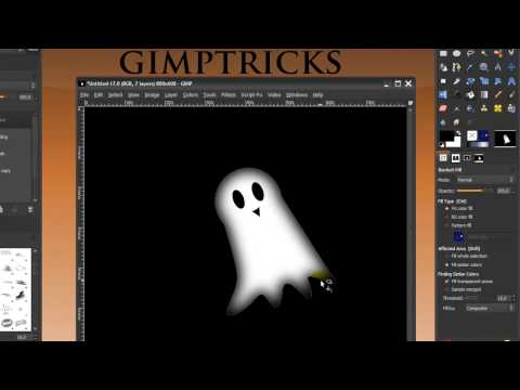 Watch 'Draw a Ghost in GIMP - Halloween special!'