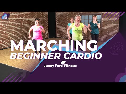 30 Minute- Marching Workout with Cardio Bursts (Walking at Home) Beginner