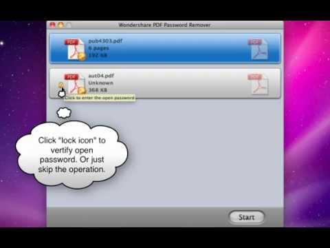 How to remove password and restrictions from encrypted PDF on Mac