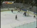 drops his stick, picks it up then scores a nice backhander point blank on montreal canadiens cristobal huet. from the 2005 - 2006 season.