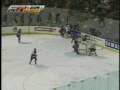 drops his stick, picks it up then scores a nice backhander point blank on montreal canadiens cristobal huet. from the 2005 - 2006 season.