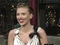 Scarlett Johansson on The Late Show with David Letterman.