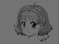 A Cute Girl - manga studio - drawing and tones