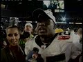 Saints running back Reggie Bush talks to WDSU about the Saints' Super Bowl victory, and then gets a kiss from girlfriend Kim Kardashian.