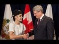 Video for bieber meet prime minister