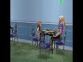 The Sims 2 Mother Throwing Food at Daughter