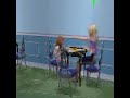 The Sims 2 Mother Throwing Food at Daughter