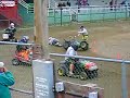 lawn mower racing in armstrong bc oct28/06 : race was cancelled after accident.driver is ok and is recovering.