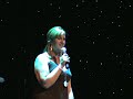 Heather singing on the Holland America Westerdam cruise ship