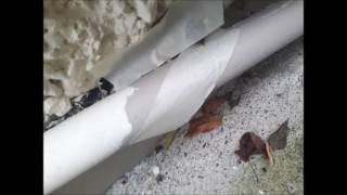 Cutting sharp lines on pipes using masking tape
