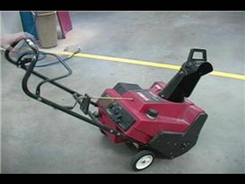 how to drain old gas from snowblower