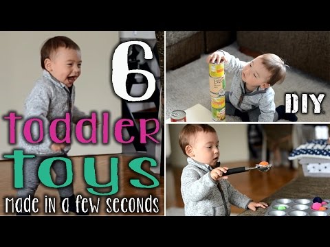 6 x DIY Spielzeug für Kleinkinder | kostenlos und schnell gemacht | mamiblock