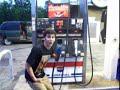 me messing around at a gass station