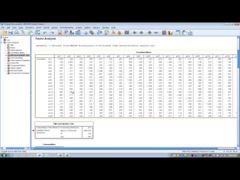 how to perform factor analysis in spss
