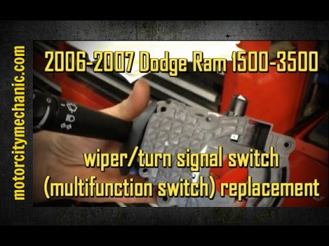 2006-2007 Dodge Ram 1500-3500 turn signal/wiper switch replacement