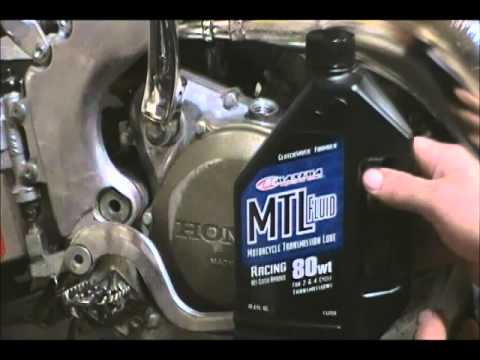 how to change oil on cr 125