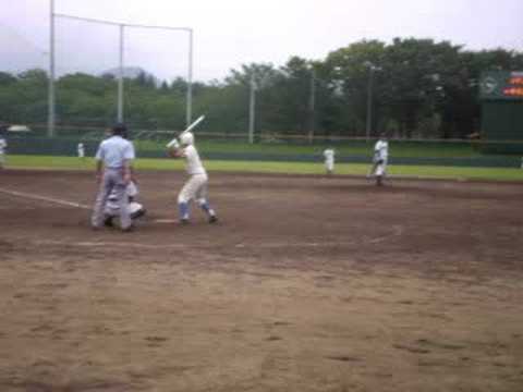 寒河江高校　秋の大会一次予選　vs山形工業　９回裏寒河江高校攻撃