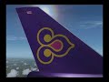 Thai Airways 747-400 Chiang Mai to Bangkok