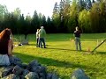 Lydnadst�vling i Ljungby - L�ggande under g�ng