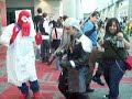 Were freakin dancing, and then i stab him because im sephiroth and im evil! lol XD