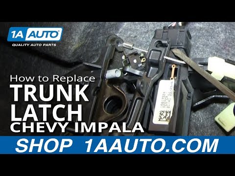 How To Install Replace Trunk Latch 2006-12 Chevy Impala