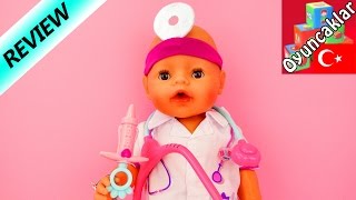 bebeğimiz doktor oluyor hayallerini gerçekleştirdi baby born doktor kıyafetleri seti