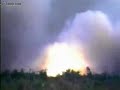 Satellite explosion Satellite explosion