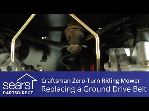 how to tighten belt on craftsman riding mower