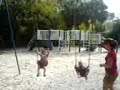Mikayla and Logan in the park