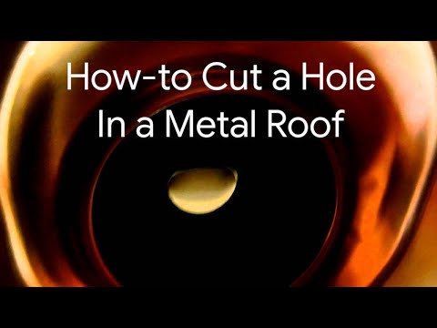 how to cut in a roof vent
