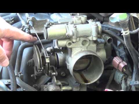 How To: Fix a Sticking Accelerator Cable Throttle Body, replace TPS Sensor & Adjust Throttle Cable.