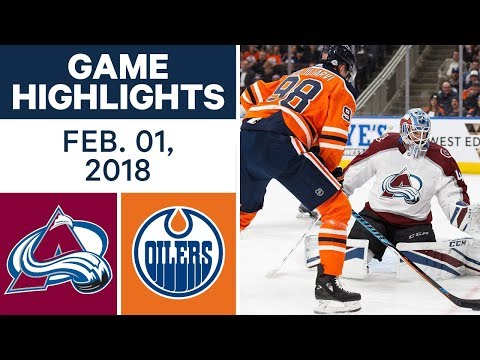 Video: NHL Game Highlights | Avalanche vs. Oilers – Feb. 1, 2018