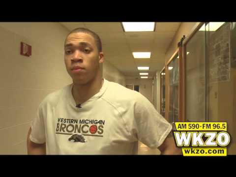 WMU Junior Guard David Brown talks with Carolyn Binder about playing after 7 days off, winning the final Bracketbuster game, and moving through the rest of the MAC schedule WMU Junior Guard David Brown talks with Carolyn Binder about playing after 7 days off, winning the final Bracketbuster game, and moving through the rest of the MAC schedule