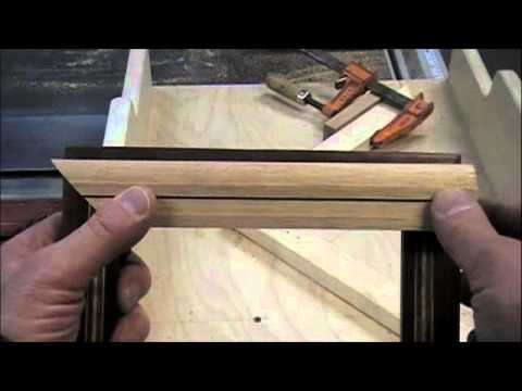 making picture frames - Watch the woodworking YouTube video of how to make picture frames on a table saw miter sled. Learn how to use this cross cut sled to make picture perfect mit...