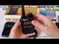 BAOFENG UV-200 136-174/400-470Mhz mini radio