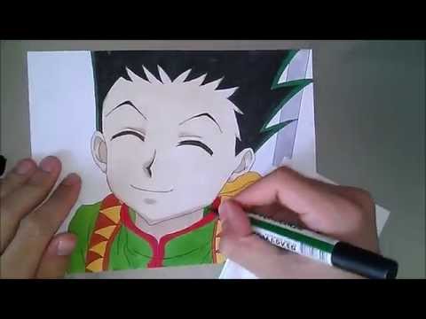 how to draw hunter x hunter step by step