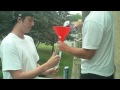 2 Four Loko's beer bonged in under 10 seconds.