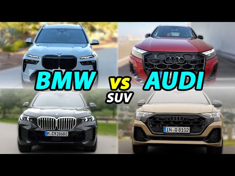 BMW vs Audi SUV comparison X7 vs Q7, X5 vs Q8, X3 vs Q5, X1 vs Q3