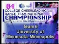 College Dance Team 2004 University of Minnesota-Minneapolis