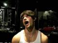 Justin Gaston Backstage fun