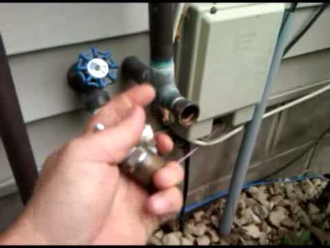 how to bleed irrigation system