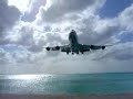 KLM 747 landing St. Maarten