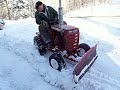 Wheel Horse Snow Plowing