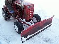 Wheel Horse Snow Plowing