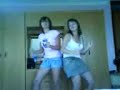 hailey and clairey -- faling over. pissheads