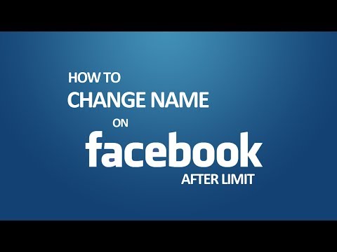 how to change a name on facebook