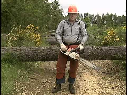 Chainsaw - Danger : Chain Saw - Washington State Dept. of Labor and Industries 2008 - Video V1295 - Covers the safe use of chain saws, appropriate PPE and how to do an ...