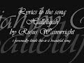 Rufus Wainwright - Hallelujah lyrics